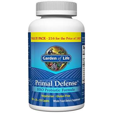 Garden of Life Whole Food Primal Defense HSO Probiotic Dietary Supplement for Digestive and Gut Heal...