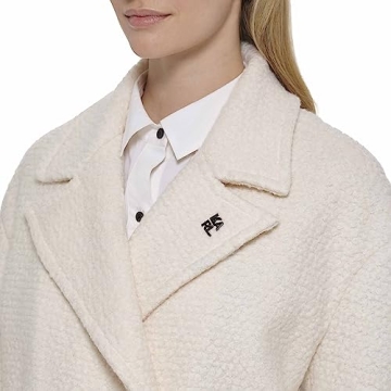 Chic Karl Lagerfeld Wool Coat for Women, Timeless Style