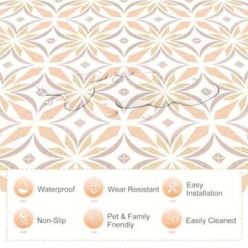 MORCART 20 PCS Peel and Stick Floor Tiles - Easy & Versatile