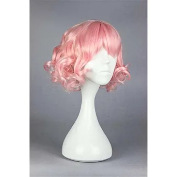 KiyaCos Pastel Pink Cosplay Wig for Halloween & Parties