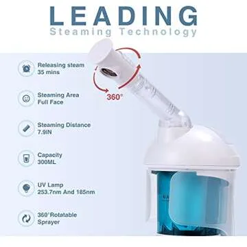 DYB Portable Facial Steamer - Quick, Easy & Effective