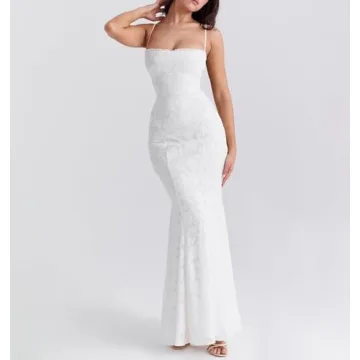 Elegant Women's Bodycon Lace Maxi Dress for All Occasions