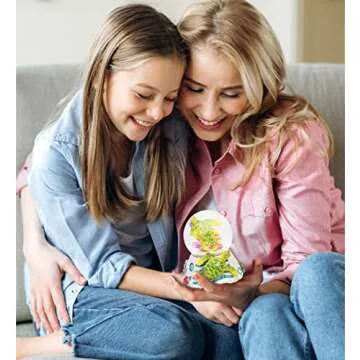 COTA Global Sea Turtle Stone Snow Globe - Sparkly Water Globe Figurine with Sparkling Glitter, Collectible Novelty Ornament for Home Decor, for Birthdays, Christmas, and Valentine's Day