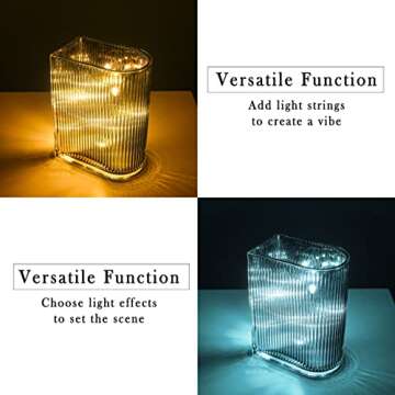 Elegant TERESA'S COLLECTIONS Grey Glass Vases Set