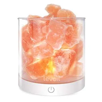 Stylish LEVOIT Cora Himalayan Salt Lamp with Dimmer