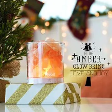 Stylish LEVOIT Cora Himalayan Salt Lamp with Dimmer