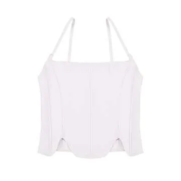 REORIA Women's Summer Corset Top - Stylish & Adjustable