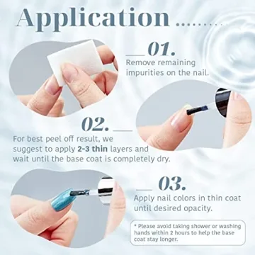 UNT Fast Dry Peel Off Base Coat for Easy Nail Art