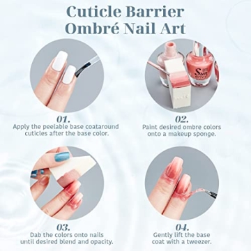 UNT Fast Dry Peel Off Base Coat for Easy Nail Art