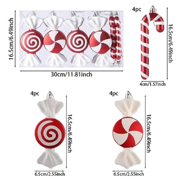 Candy Christmas Tree Hanging Ornament Kit for Festive Decor