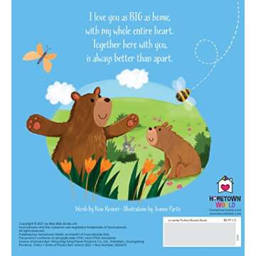 I Love You as Big as Home: A Sweet Love Board Book for Toddlers, the Perfect Easter Gift!