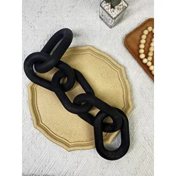 Wood Chain Link Decor for Aesthetic Room Styling