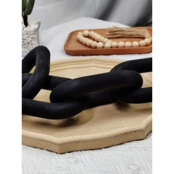 Wood Chain Link Decor for Aesthetic Room Styling