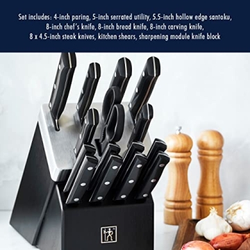 HENCKELS 16-pc Self Sharpening Knife Block Set for Precision Enjoyment