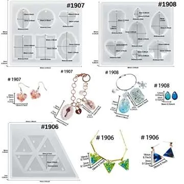 Funshowcase Jewelry Part Epoxy Mold for DIY Gifts