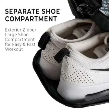 Vooray 23L Burner Gym Duffel Bag – Travel Bag for Women and Men, Sports Gym Bag with Shoe Compartment, Weekender Bag, Overnight Bag, Travel Tote Bags for Sports and Workout