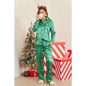 Ekouaer Silk Satin Pajama Set for Stylish Comfort