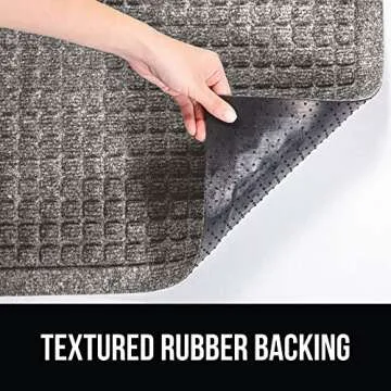 Gorilla Grip Front Door Mat, Indoor Outdoor Ultra Absorbent Moisture Guard Doormat, Absorbs Up to 1.7 Cups of Water, Stain and Fade Resistant, Rubber Backing Doormats, Captures Dirt, 29x17 Charcoal