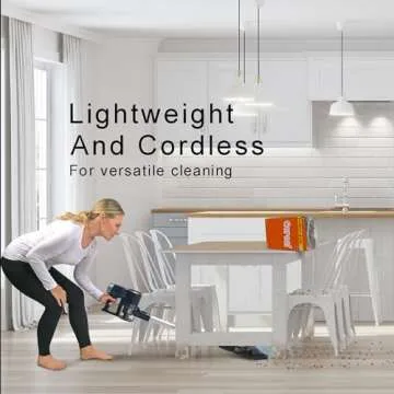 Filter Queen Cordless Vacuum Cleaner, 6-in-1 Stick Vac with Powerful Suction, Touch Screen LED Controls, Detachable Battery, for Quick Cleaning Hard Floor, Carpet, Pet Hair