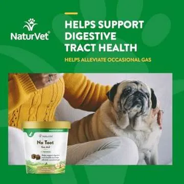NaturVet No Toot Gas Aid for Dogs Plus Fennel 70 Chews
