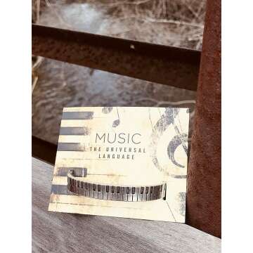 Inspirational Piano Jewelry Bracelet - Perfect Gift for Musicians