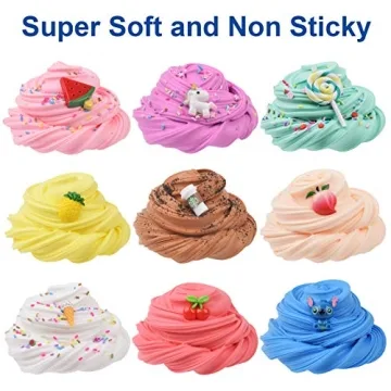 WUHUANIU 9 Pack Scented Butter Slime Kit for Kids