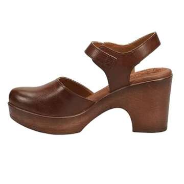 BORN b.o.c Women's Natasha Clog Platform Pump, Brown (us_Footwear_Size_System, Adult, Women, Numeric, Medium, Numeric_10)