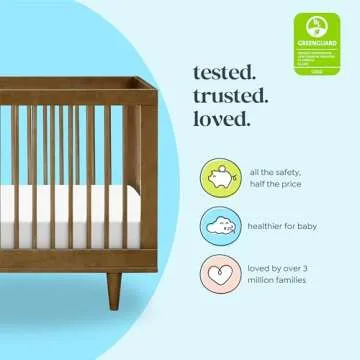 DaVinci Marley Convertible Baby Crib for Safe Sleep Spaces
