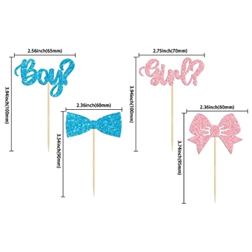 Gyufise 36Pcs Cupcake Toppers for Baby Showers and more