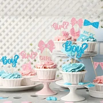 Gyufise 36Pcs Cupcake Toppers for Baby Showers and more