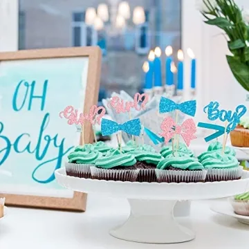 Gyufise 36Pcs Cupcake Toppers for Baby Showers and more