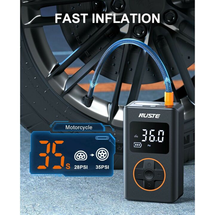 150PSI Portable Air Compressor for Bikes & Cars