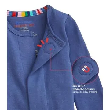 Magnetic Baby Footie Pajamas: Organic Cotton Comfort