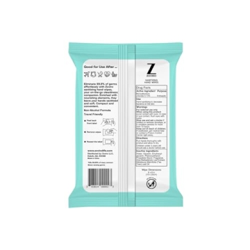 Hand Sanitizer Wipes with Tea Tree Oil - 20 Count