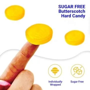 Fusion Sweets & Snacks - Sugar Free Lemon Drops - Arcor 1lb Bulk Bag of Sugar Free Hard Candy - Delicious Sugar Free Lemon Drops Hard Candy Individually Wrapped - Keto & Diabetic Friendly