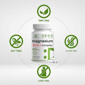 Magnesium Complex 500mg Veggie Capsules for Joint Health