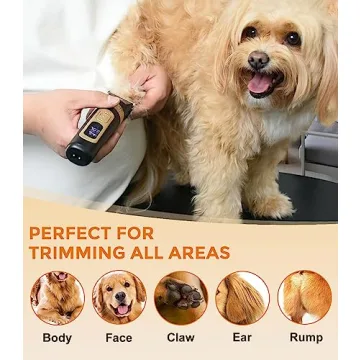 Petsaunter Quiet Cordless Dog Clippers for Thick Coats