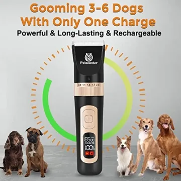 Petsaunter Quiet Cordless Dog Clippers for Thick Coats