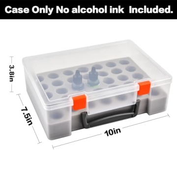 Portable Alcohol Ink Storage Organizer for 35 Bottles