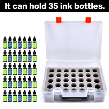 Portable Alcohol Ink Storage Organizer for 35 Bottles