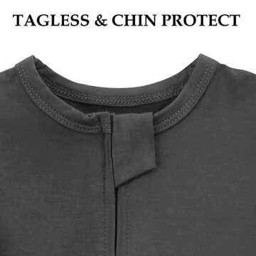 Aablexema Baby Zipper Pajamas Bamboo Rayon, 3pcs Unisex Infant Onesie with Mitten Long Sleeve Footed Pjs(Dark Grey & Olive & Blue,0-3m)