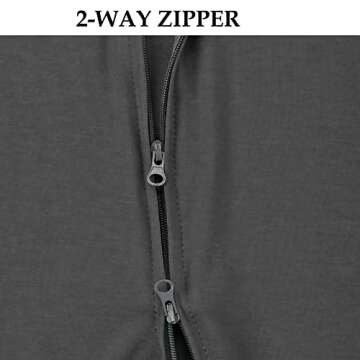 Aablexema Baby Zipper Pajamas Bamboo Rayon, 3pcs Unisex Infant Onesie with Mitten Long Sleeve Footed Pjs(Dark Grey & Olive & Blue,0-3m)