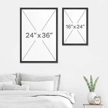 SIGNWIN Stunning Framed Canvas Art for Living Room