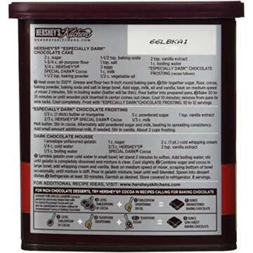 Hershey's Special Dark Cocoa Can - 8 Ounce (Pack of 2)