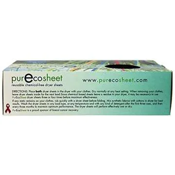PurEcosheet Reusable Dryer Sheets - Chemical Free & Eco-Friendly