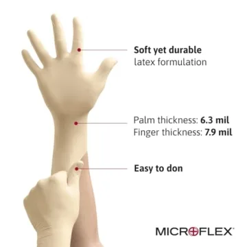 Microflex Diamond Grip MF-300 Latex Gloves - Durable & Comfortable