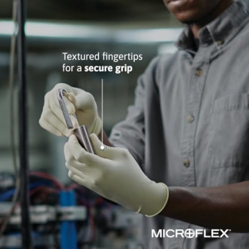 Microflex Diamond Grip MF-300 Latex Gloves - Durable & Comfortable
