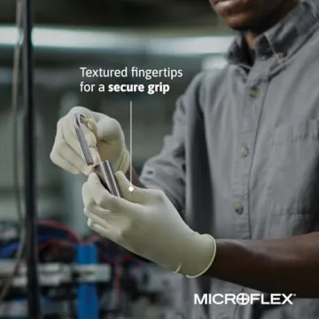 Microflex Diamond Grip MF-300 Latex Gloves - Durable & Comfortable