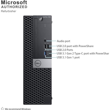 Dell OptiPlex 7060 SFF PC Desktop Computer Win11 Pro, Core i5-8500 Processor, 16GB RAM, 512GB SSD, 4...