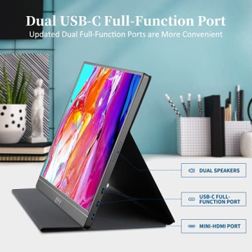 KYY 15.6 Portable Monitor 1080P FHD USB-C Gaming Display